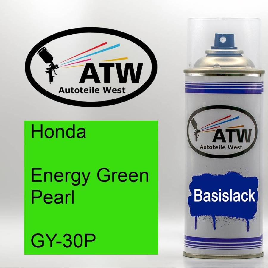Honda, Energy Green Pearl, GY-30P: 400ml Sprühdose, von ATW Autoteile West.